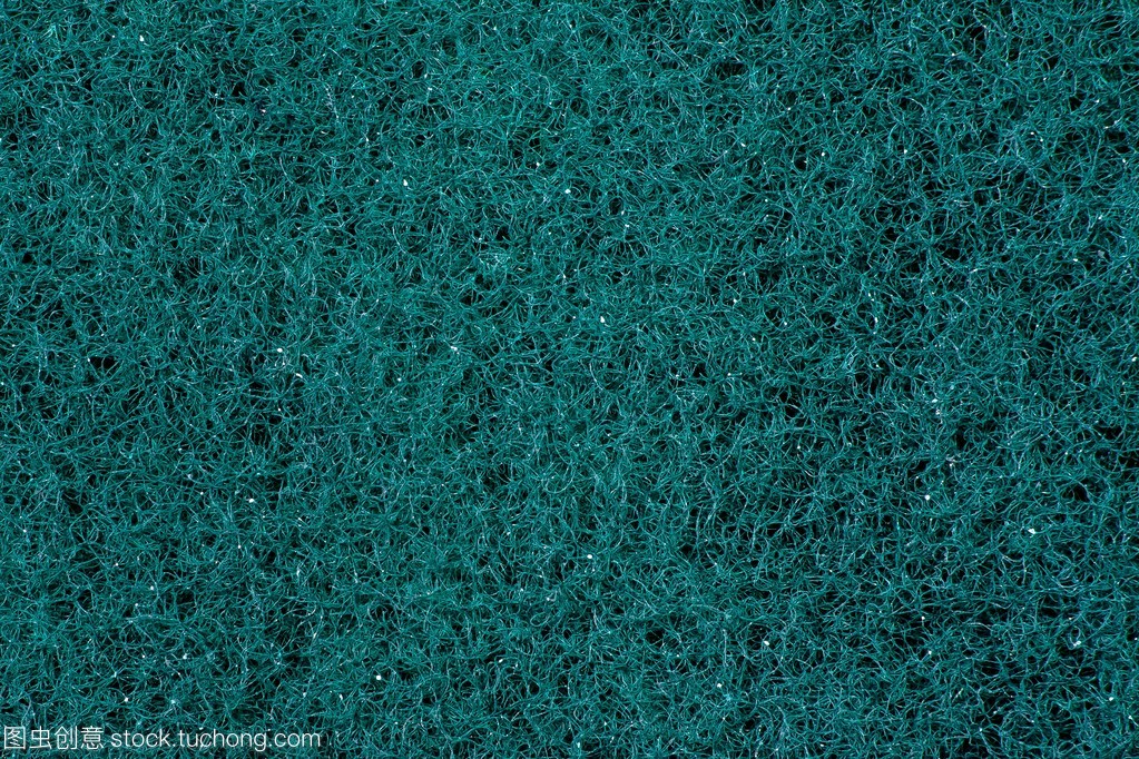绿色合成纤维织物的纹理之美
